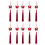 Multipurpose Butterfly Fringe Keychain Accessory with-Wine Red 1