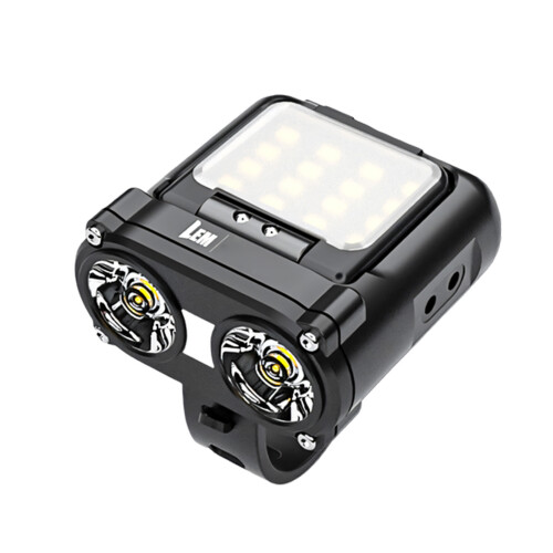Rechargeable Bicycles Headlight With Large Capacity-Black