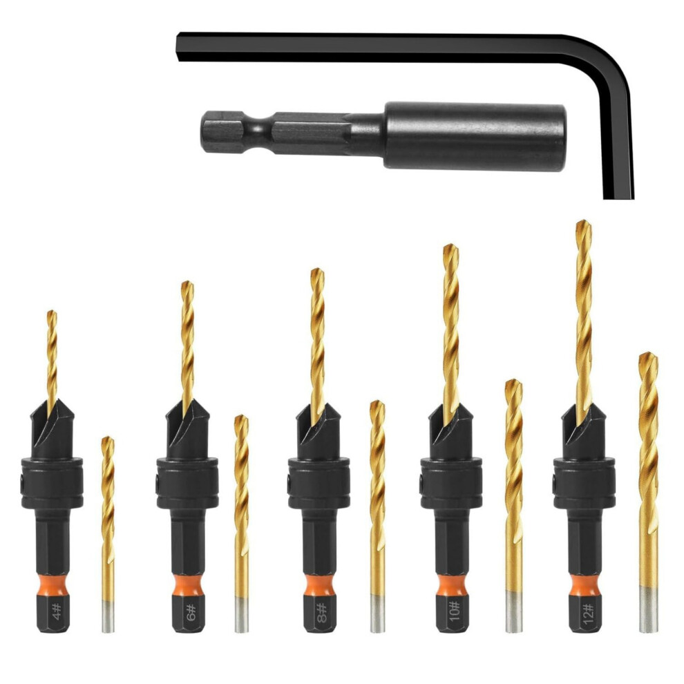 Accuracy Countersink Drill Bits For Woodworking Set With 7754004282872