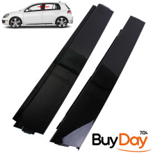 Left Side B-Pillar Trim Cover Panel Set 2 Pcs N/S for 5-Door VW Golf MK6 09-13 5K4837901A