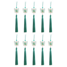 Elegant 26cm Butterfly Tassels Fringe for Keychain and- Blue.