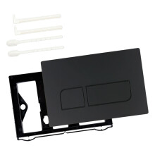 Double Flushing Actuator Plate Concealed Tank Panel Flush-Black