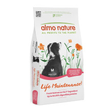 Almo Nature Holistic Adult Dog Maintenance Medium - with Fresh Salmon and Rice, Complete Dry Food for Adult Dogs - Medium Breeds - 12 kg