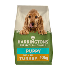 Harringtons Complete Dry Puppy Food Turkey & Rice 10kg - Made with All Natural Ingredients (Packaging may vary)