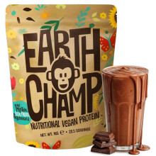 Vegan Protein Powder (1kg) - 28 Servings - EarthChamp by Wyldsson - Plant Based Chocolate Protein Powder Shake, Dairy Free, Gluten Free, Lactose Free