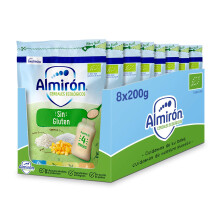Almirón Organic Gluten-Free Cereals - Pack Bags X200G-1.6 kg, 8 Units