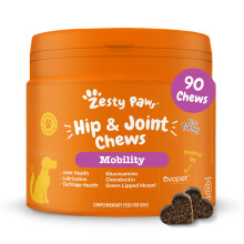 Zesty Paws Hip & Joint Chews for Dogs | Supports Joint Flexibility, Mobility, Healthy Cartilage & Helps Soothe Stiff Joints | With Glucosamine, Chondr