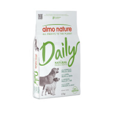 Almo Nature Daily All Breeds Adult Dog Food Lamb, Chicken and Rice Flavour – Complete and Balanced Dry Food – 12 kg Bag