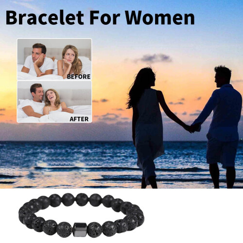 Μαγνητικό βραχιόλι από φυσική πέτρα 800Gauss Unisex 2