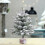 Árbol de Navidad artificial mini Beautynvta de 17,7 pulgadas con 4