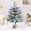 Árbol de Navidad artificial mini Beautynvta de 17,7 pulgadas con 5