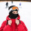 Schwarze Acryl-Thinsulate-Winter-Gesichtsmaske 4