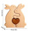 Drevená sada puzzle pre objímanie rodiny – 2 diely 3