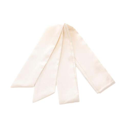 Dambälte i siden, beige, 180 cm  5 cm 1