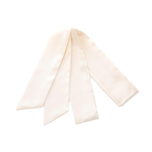 Dambälte i siden, beige, 180 cm  5 cm 2