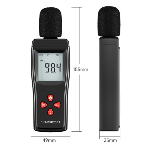 Lightweight Noise Measuring Tool High Accuracy 30 To 130dBA 2