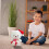 Feestelijke pluche beer met afneembare kerstmuts, wit, 23 cm 5