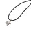 Schwarzes Gummihalsband, 3 mm  10 Stück 2