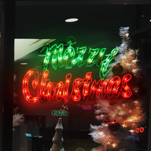 God Jul Ljusskylt 17,7 tum 2