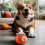 Brinquedo interativo vibratório para cães com anel de LED e conexão USB. 5