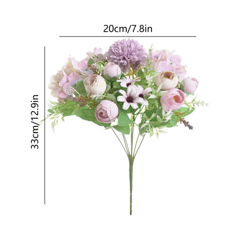 Artificial Silk Peony Bouquet for Wedding Centerpiece 1 2
