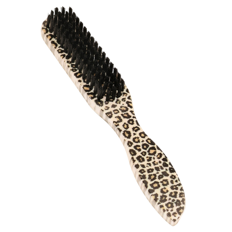 Nylon Bristles Beard Brush With Leopard Texture Handle Beard