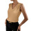 Women's Silk  Sleeveless V-Neck Casual  Basic-Beige S 1