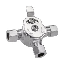 Untertisch-Wassermischventile aus Edelstahl,-Version mit Mutter