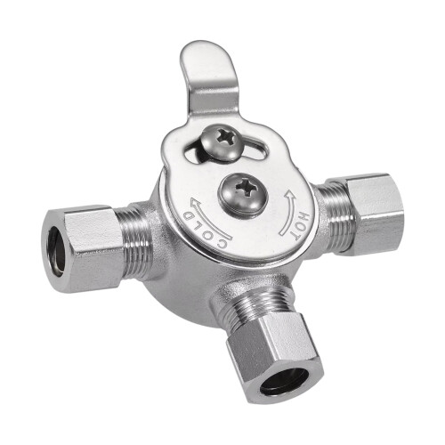Untertisch-Wassermischventile aus Edelstahl,-Version mit Mutter