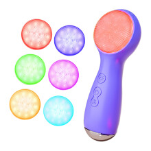 Rechargeable Skin Cleansing Device With Gentle Exfoliation-Plum