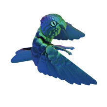 3D-gedruckte Papageien mit flexiblem Gelenk,-Schillernde Farben
