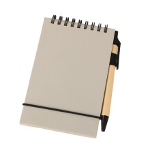 Pocket Size Notepads 50 Sheets Unruled Twin Coil Binding-grey