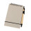 Pocket Size Notepads 50 Sheets Unruled Twin Coil Binding-grey 1