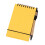 Pocket Notebook 50 Sheets Unruled Twin Coil Binding Memo-yellow 1