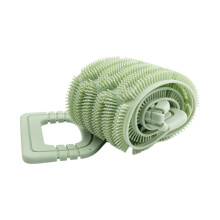 Extra Long Silicone Body Scrubber Shower Back-Apply green