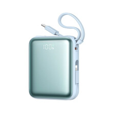 Joyroom 22.5W Powerbank 10000mAh Fast Charging with Dual Cables - Blue