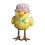 Easter couple lighted bird decor yellow hooded multicolor 2