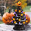 Ceramic Halloween Desktop Ornament LED Black Tree 5
