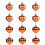 Palline di Natale a forma di cuore, 12 pezzi 5