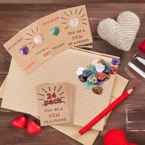 Valentine's Day Cards Heart Design Romantic Blank Inside 24 2