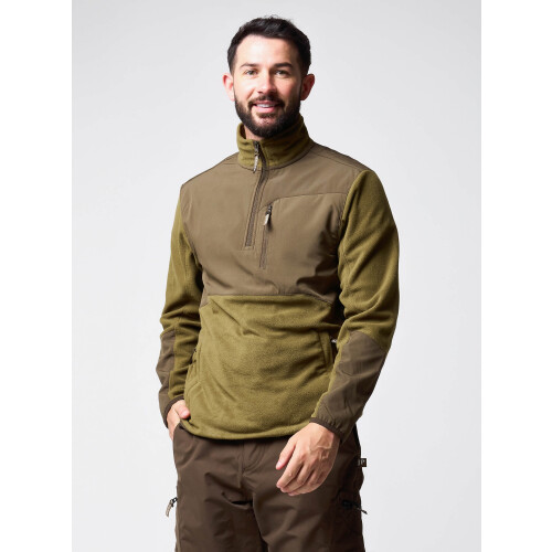 JACK PYKE JACK PYKE Rannock Fleece Pullover Dark Mustard Medium 2
