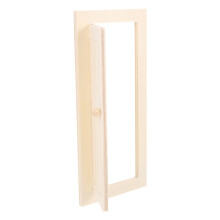 Beige träminiatyrdörr, skala 1:12