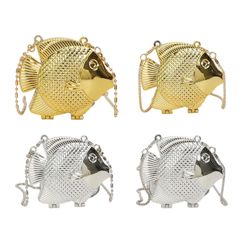 Elegant Evening Bag Lightweight Acrylic-Silver chain with be 1