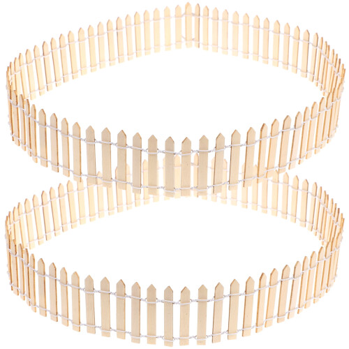 Mini-Holzzaun für Feengärten – 2er-Set