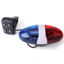 Gyrophare de police pour vélo Oumers avec sirène et 6 LED