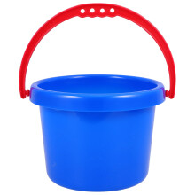 Plastic beach sand bucket with handle 1 piece