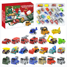 24-daagse adventskalender met bouwvoertuigen