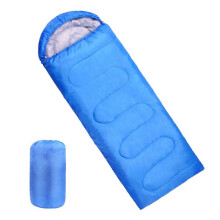 Ultralätt sovsäck med huva, 170T polyester, 4 säsonger