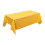 Toalha de mesa retangular de plástico amarelo 54x73 polegadas 1