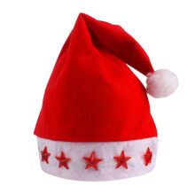 Chapeau de Père Noël rouge, accessoire de fête de Noël pour adultes